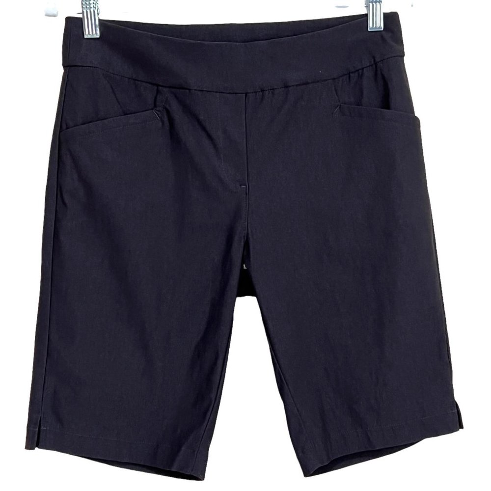 Bermuda Sands Pilar Golf Shorts Pull-On Stretch Black Women’s Small